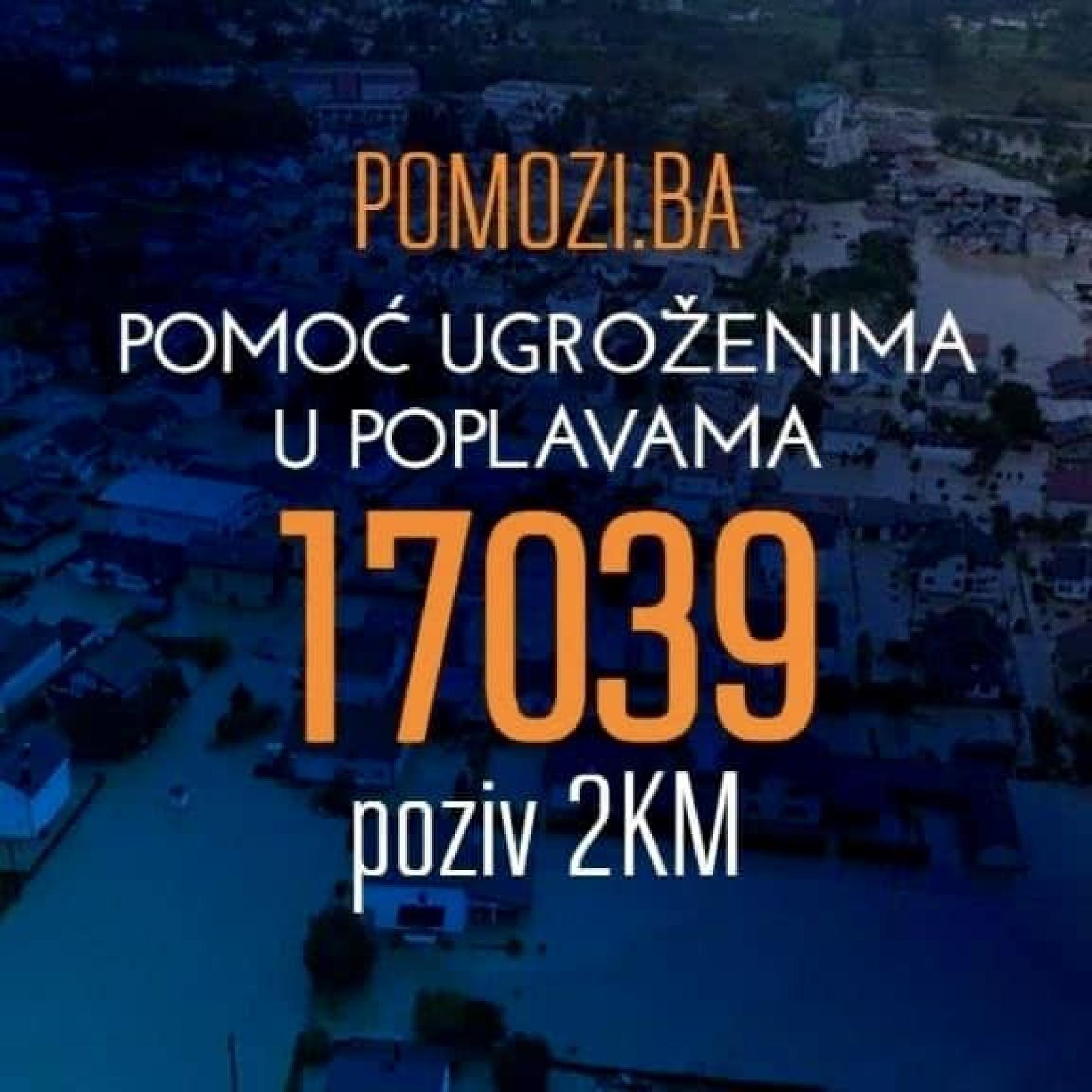 Za pomoć poplavljenim područjima za jedan dan prikupljeno više od 300.000 KM