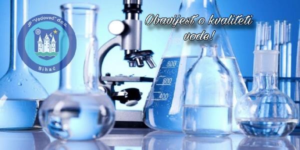 Obavijest o kvaliteti vode na dan: Četvrtak, 7. novembra 2024. godine.